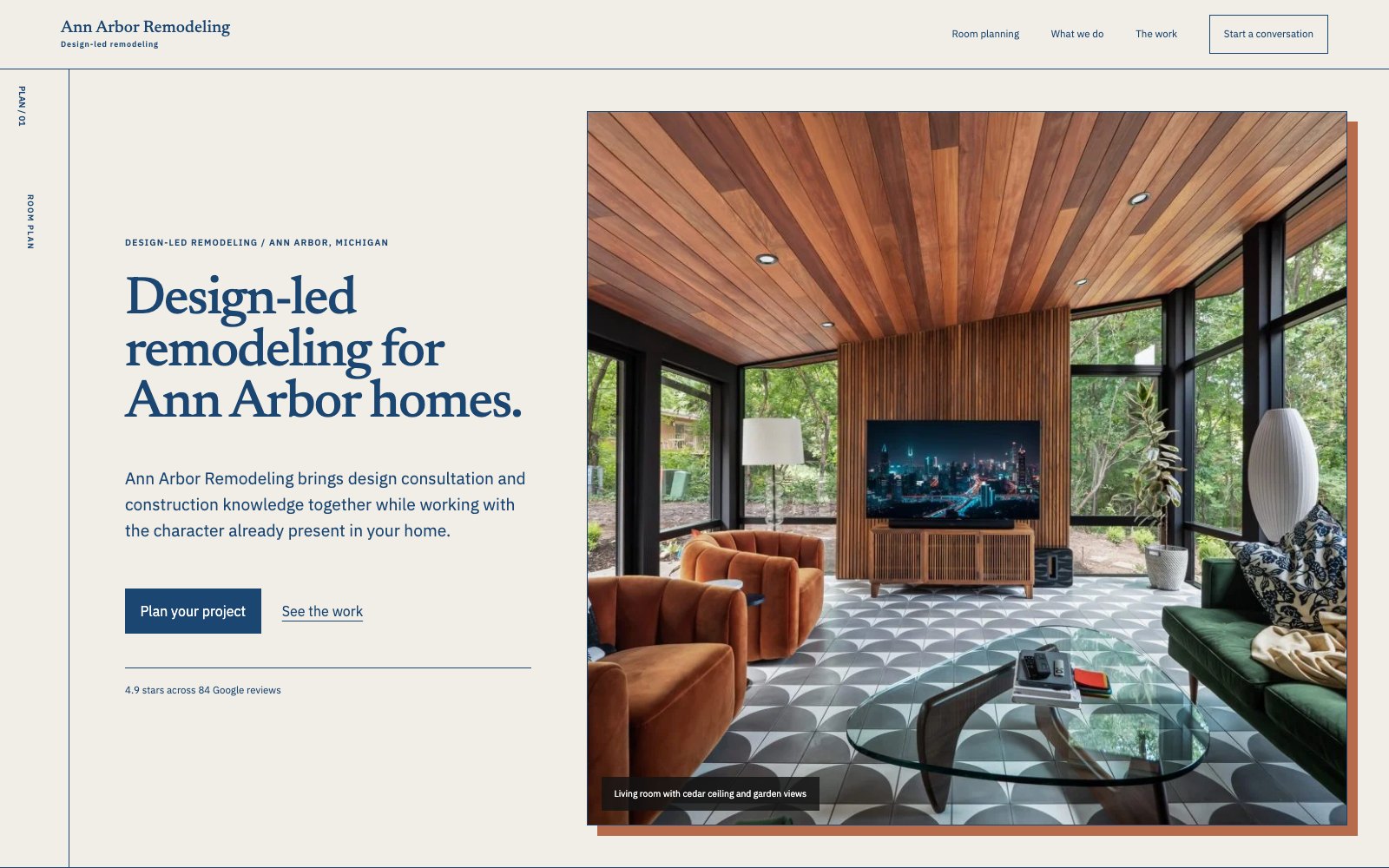 The new Ann Arbor Remodeling homepage concept